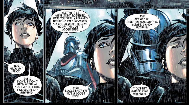 Phasma doesn’t have allies, really. Only loose ends.